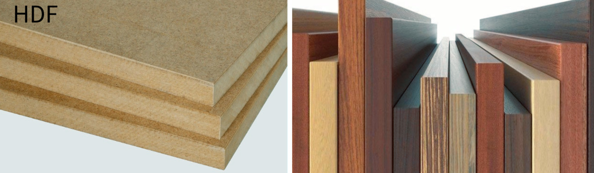 High Density Fiberboard HDF board panel surface texture for furniture and construction