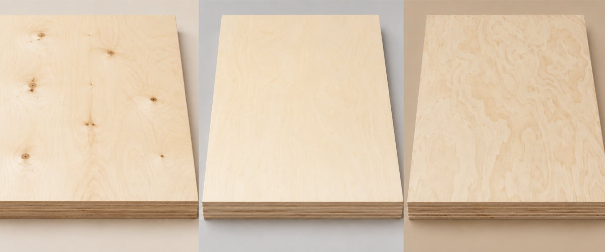 birch plywood grade comparison chart for furniture and cabinet making