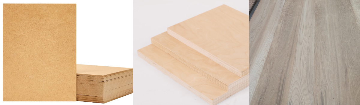 Recommended wood products including MDF board birch plywood and fancy plywood panels