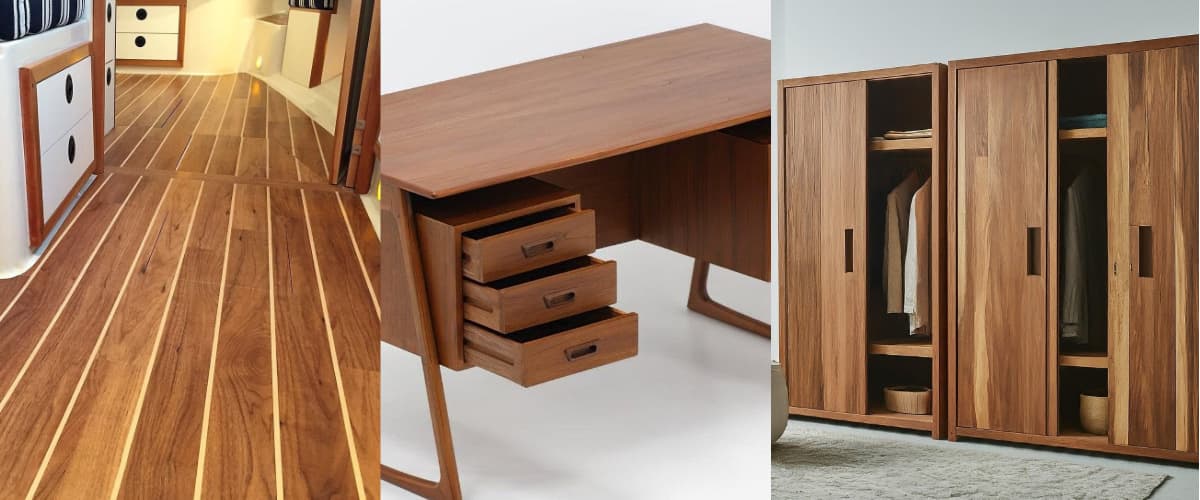 Teak Veneer Applications For Furniture Wall Panels Doors Marine Interior